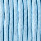 Ретро кабель электрический 2*0.75, нежно-голубой, Cab.M17 Merlotti cavi