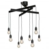 Люстра подвесная в стиле лофт, черный, LSP-8170 Lussole