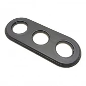 Рамка 3 местная, черный матовый, BF2-630-03M BIRONI