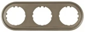 Рамка  3 местная, бронзовый, овал, 889327-1, LK Studio Vintage