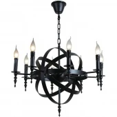 Люстра подвесная в стиле лофт, черный, LSP-9300 Lussole