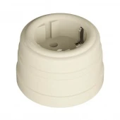 Ретро розетка электрическая с заземлением, слоновая кость, GE30301-02 ТМ МезонинЪ, серия Усадьба