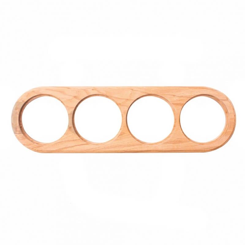 Накладка на бревно 220 мм. 4 местная, ясень натуральный, ОМРС4-220 DecoWood Накладка на бревно 220 мм. 4 местная, ясень натуральный, ОМРС4-220 DecoWood