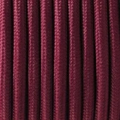 Ретро кабель электрический 2*0.75, бордо, Cab.M19 Merlotti cavi