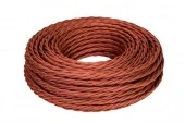 Ретро кабель витой ПВХ (бухта 50 м.) 3*6 коричневый GE70156-04 ТМ МезонинЪ