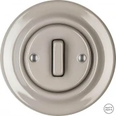 Ретро выключатель капучино глянцевый LUGSldm Katy Paty диммер