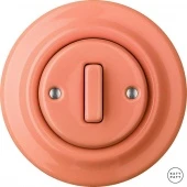 Ретро выключатель лосось глянцевый PNSAGSl1 Katy Paty одноклавишный