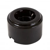 Ретро розетка Cilindro электрическая с заземлением, черный GE90301-05 ТМ МезонинЪ