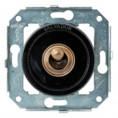 Ретро выключатель черный CL41BL Salvador одноклавишный проходной