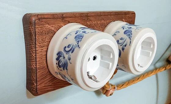 Ретро розетки Открытый монтаж