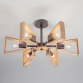 Люстра в стиле лофт Klark, 70056/6 кофе ЕВРОСВЕТ