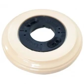 Рамка с пластиковой вставкой 1 местная, восьмерка, слоновая кость, 25109 (KM) Lindas