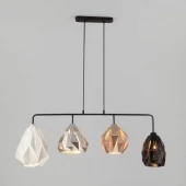 Люстра в стиле лофт Moire, 50084/4 черный ЕВРОСВЕТ