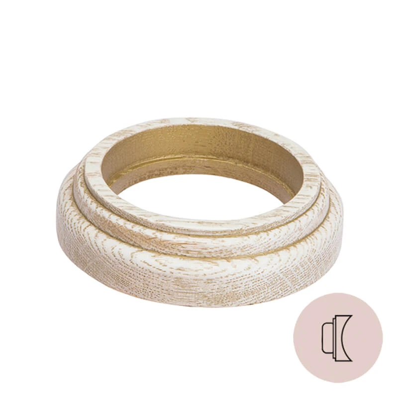 Рамка на бревно D240 мм. 1 местная, восьмерка, дуб выбеленный с золотой патиной НО31ВДЗ240 Salvador Рамка на бревно D240 мм. 1 местная, восьмерка, дуб выбеленный с золотой патиной НО31ВДЗ240 Salvador