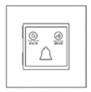 Дизайнерский выключатель Не беспокоить / Подождать / Убрать Aura Никель браш, BANHDNDPCDB Bonze