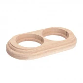 Рамка 2 местная овал дуб неокрашенный О12НК Salvador