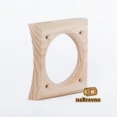 Одинарная накладка на бревно D200 мм., встраиваемая, ясень, 45.V1-200 naBrevno, кромка 45 градусов