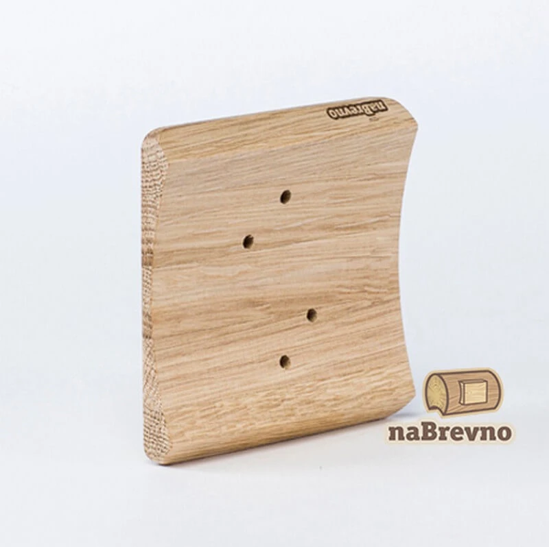 Накладка на бревно D180 мм. под распределительную коробку или светильник 100х100 мм., дуб, KV1-180-D naBrevno Накладка на бревно D180 мм. под распределительную коробку или светильник 100х100 мм., дуб, KV1-180-D naBrevno