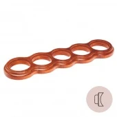 Рамка на бревно D300 мм. 5 местная, восьмерка, вишня НО35ВШ300 Salvador