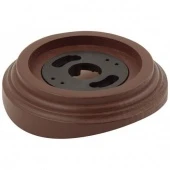 Рамка на бревно D240 мм. 1 местная, овал, коричневый 080-125-К Sun-Lumen