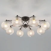 Люстра в стиле лофт Karo, 70077/8 графит ЕВРОСВЕТ