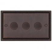 Ретро выключатель Colossal Шоколадный кашемир, CME2023-2-250-BZ T&J Electric диммер проходной