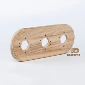 Тройная накладка на бревно D220 мм., дуб, R3-220-D naBrevno, серия Ретро