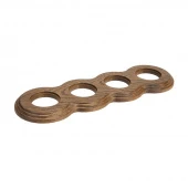 Рамка 4 местная восьмерка дуб зеленый С34ДЗ Salvador