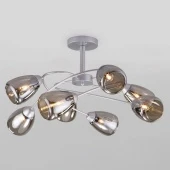 Потолочная люстра в стиле лофт Noemi, 30168/8 матовое серебро ЕВРОСВЕТ