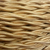 Ретро кабель витой ГОСТ 2*2.5, золотой, FRRTX-02X2.50OR Salcavi Industrie