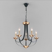 Люстра в стиле лофт Lazzaro, 60098/5 черный ЕВРОСВЕТ