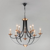Люстра в стиле лофт Lazzaro, 60098/9 черный ЕВРОСВЕТ