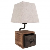 Лофт светильник настольный Kenai, коричневый, LSP-0512 Lussole