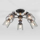 Люстра в стиле лофт Astor, 70111/5 черный ЕВРОСВЕТ