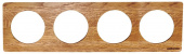 Рамка OneClick, 4 местная, ясень в масле, ROC4-DO Ruwel