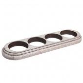 Рамка 4 местная овал дуб выбеленный с коричневой патиной О14ВДК Salvador