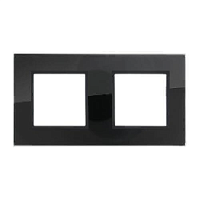 Дизайнерская рамка 2 местная, темное стекло, 854210-1 LK Studio, серия LK45