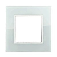 Дизайнерская рамка 1 местная, светлое стекло, 854111-1 LK Studio, серия LK45
