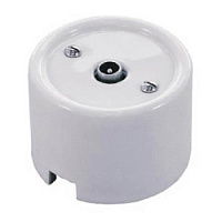 Ретро розетка ТВ, белый, RS-TV-01 Retrika