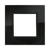 Дизайнерская рамка 1 местная, темное стекло, 854110-1 LK Studio, серия LK45