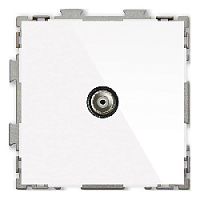 Дизайнерская розетка телевизионная, белый, PL-W201V-WCG CGSS, серия Практика