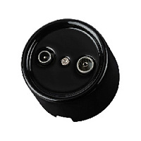 Розетка TV+R оконечная, черный, SQ1820-0255 TDM ELECTRIC, серия Болонь