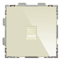 Дизайнерская розетка телефонная RJ-11, бежевый, PL-W201T-BGG CGSS, серия Практика