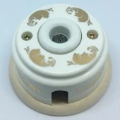 Ретро розетка ТВ Золото РТВ1-З ЦИОН