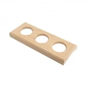 Накладка на бревно 240 мм. 3 местная, ясень натуральный, СМС3-240 DecoWood