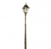 Ретро фонарь уличный Berlin, черный, золотистый, A1017PA-1BN Arte Lamp