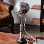 Мото-лампа MotoSpring Gear Silver Vstileretro