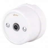 Ретро розетка ТВ, W5683001 белый, Werkel